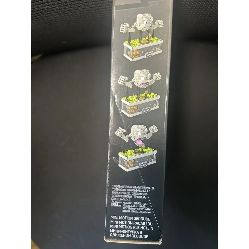 MEGA Pokemon Mini Motion Geodude Building Kit with Motion 355pc NIB